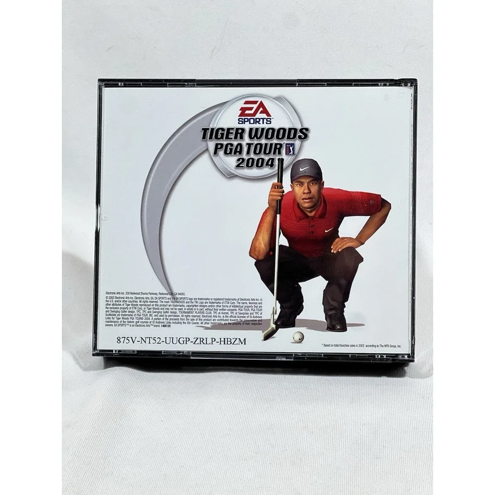 Tiger Woods PGA Tour 2004 PS2 Game Complete Tested Retro Toycore Golf Sports